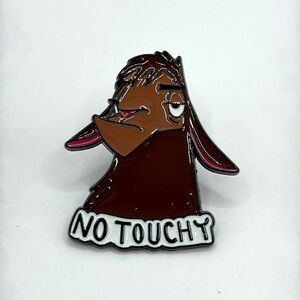 3/$25 Brown and White Llama “No Touchy” Unisex Pin The Emperors New Groove Kuzco